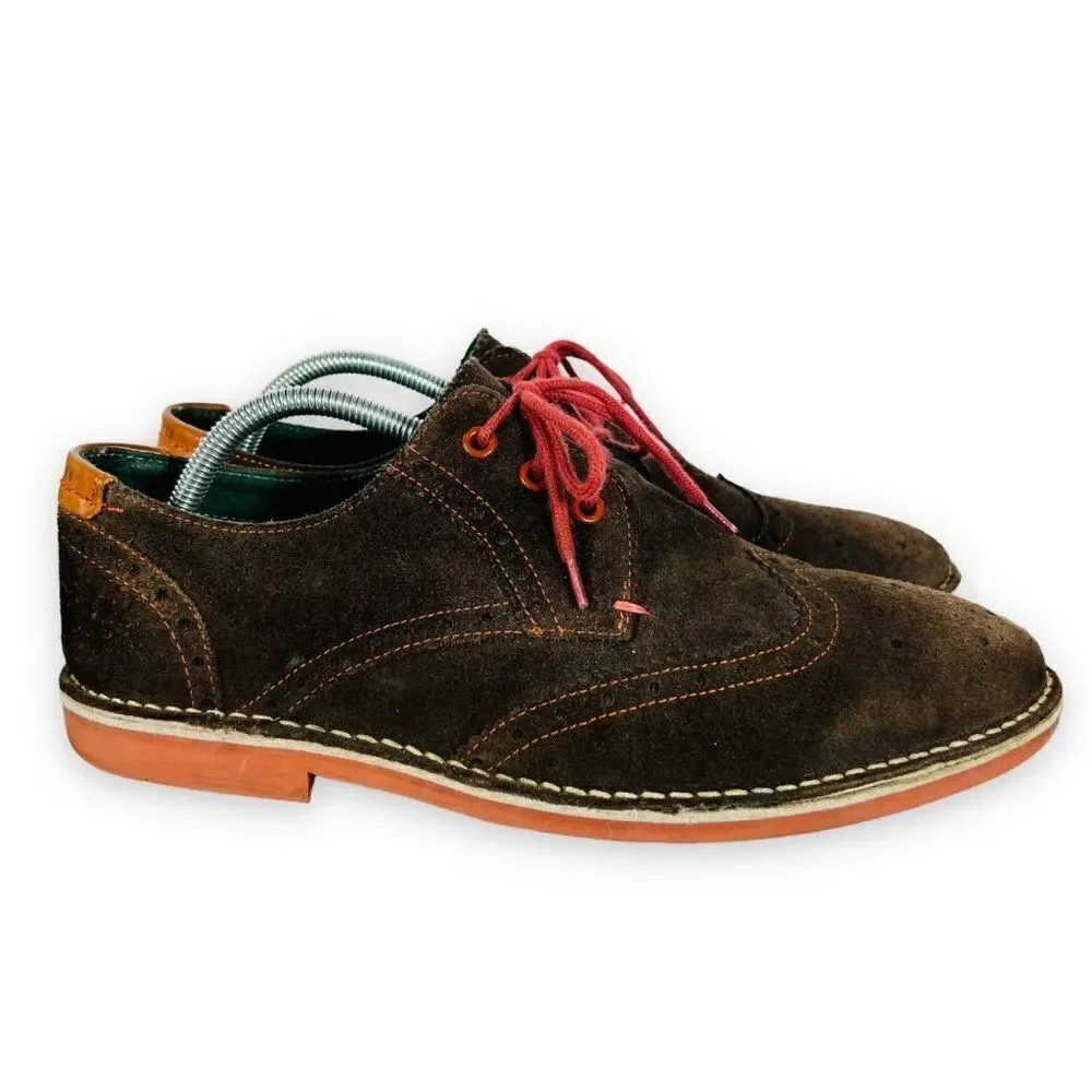 Ted Baker London Jamfro 2 Wingtip Oxfords‎ Brown Suede Men's 10